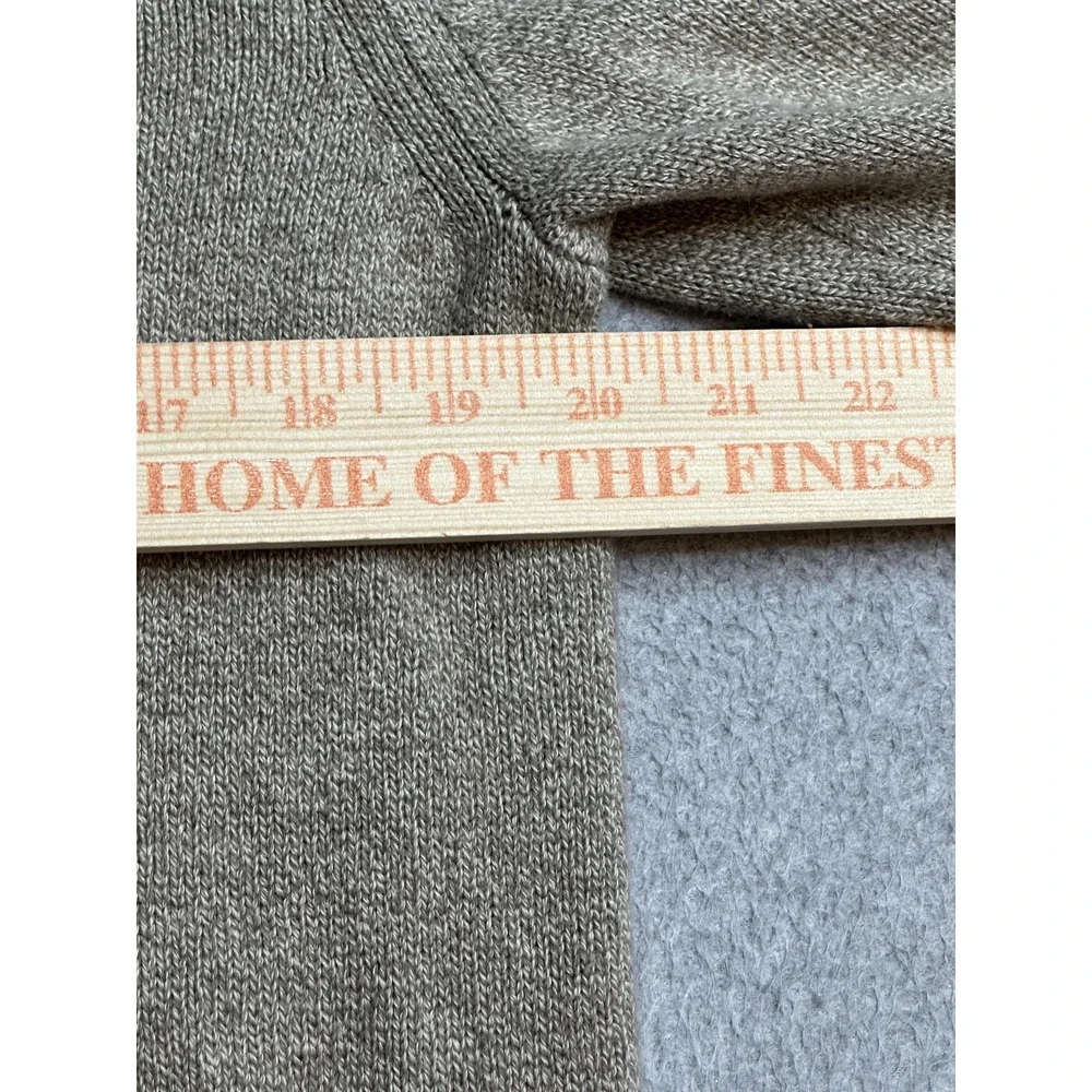 American Eagle Sweater Mens L Athletic Fit Grey Mock Neck Button Zip Pullover